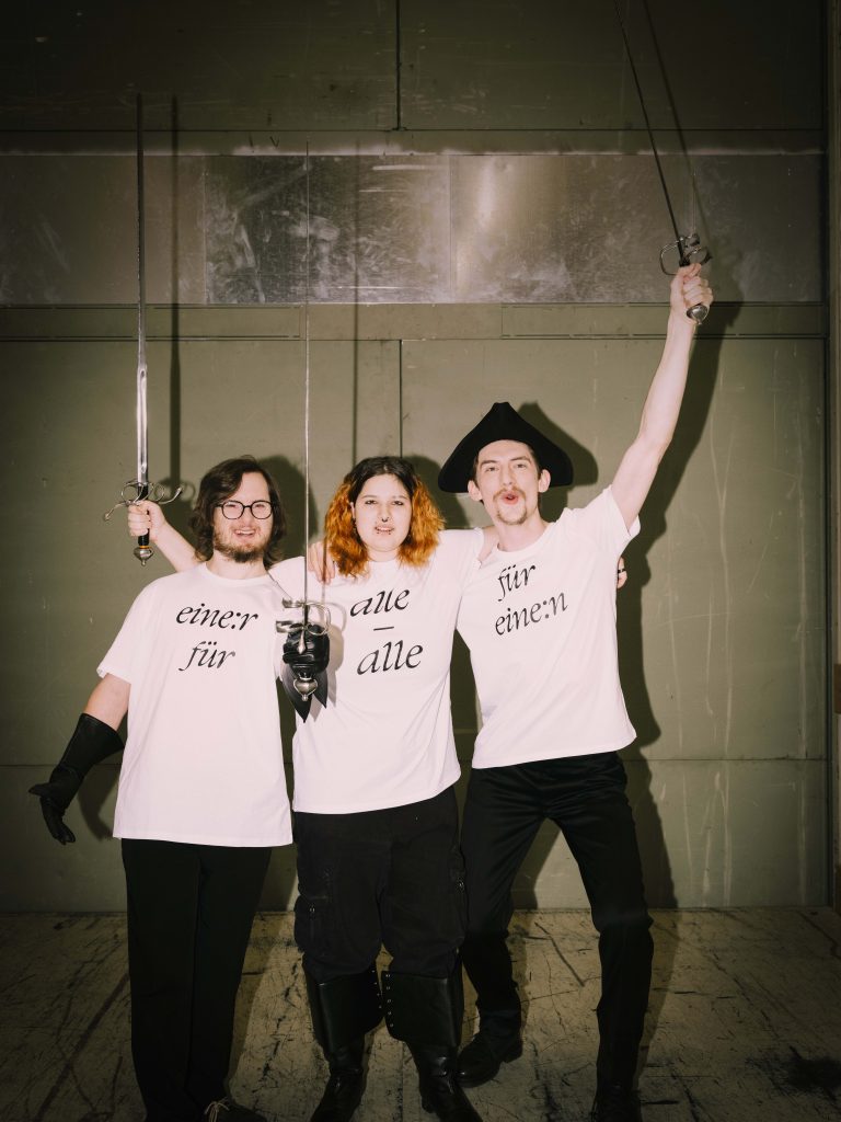 Die drei Musketiere: Florian Finsterbusch, Sascha Wilding, Will Frost